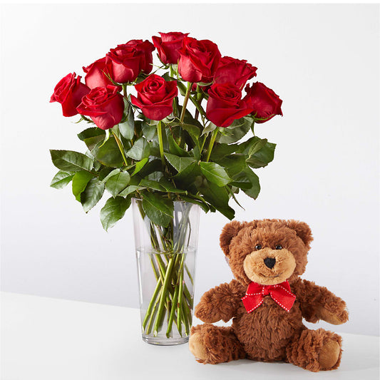 Tango In Paris Bouquet & Bear Set